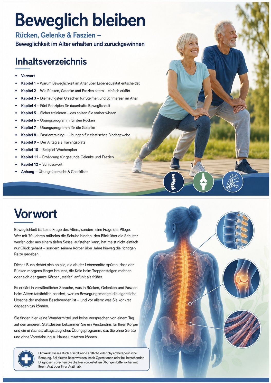 Cover: Beweglich bleiben – Rücken, Gelenke & Faszien