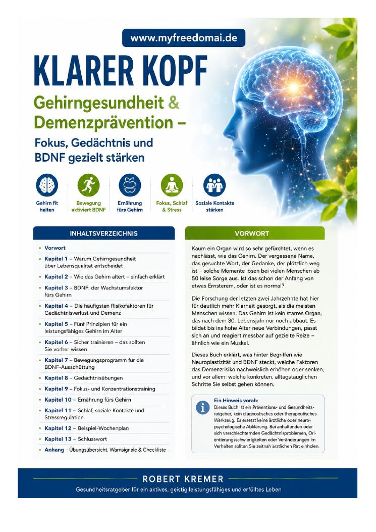 Cover: Gehirngesundheit & Demenzprävention