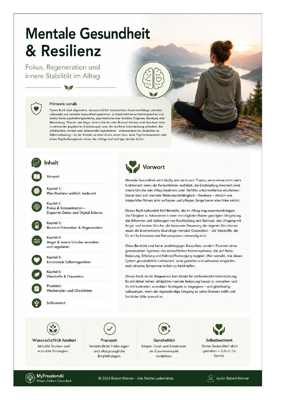 Cover: Mentale Gesundheit & Resilienz